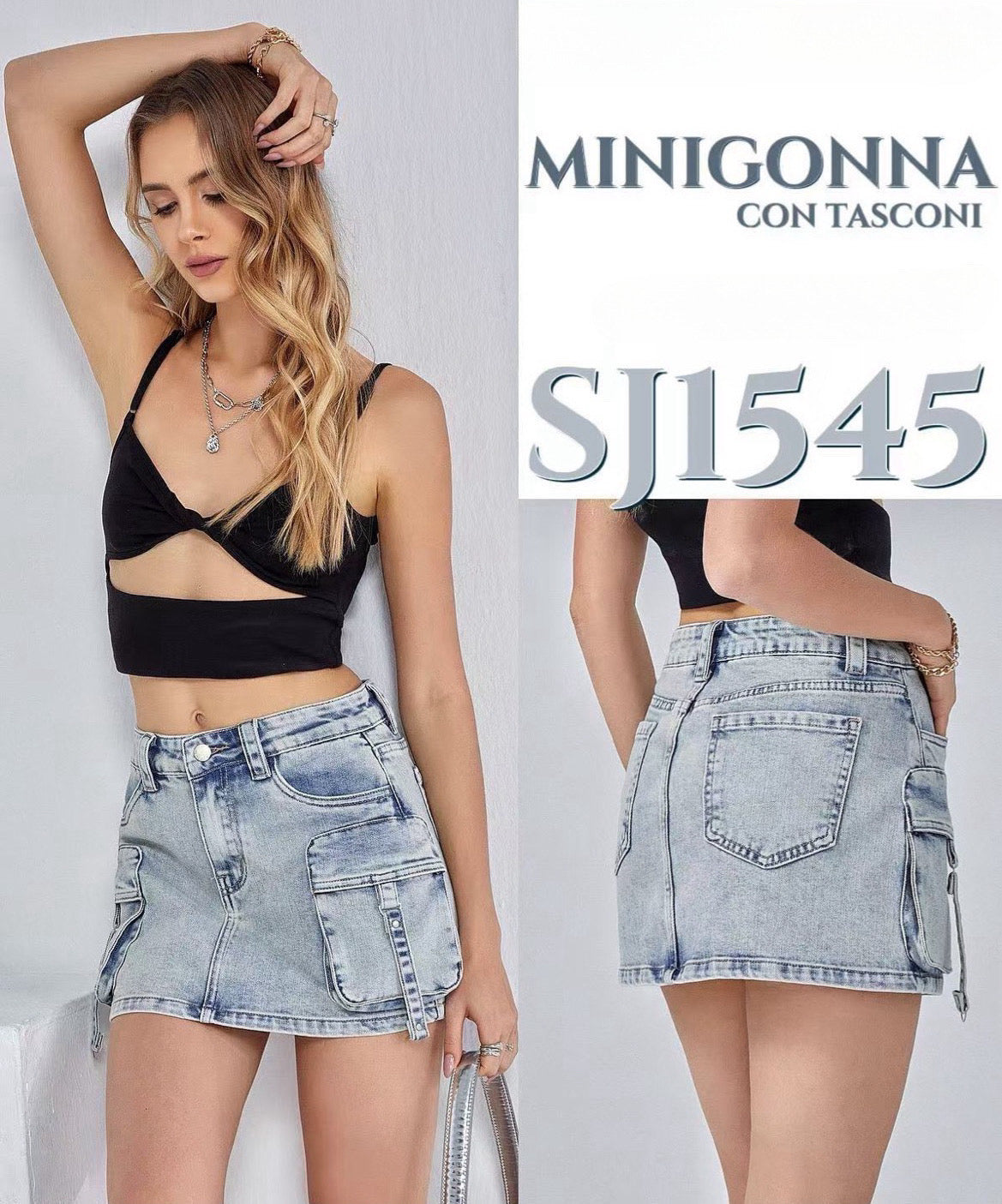 ART:SJ1545|MINIGONNA IN JEANS