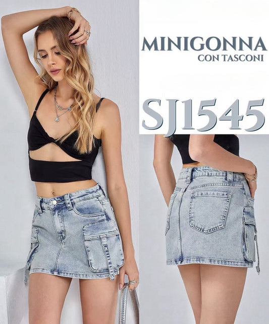 ART:SJ1545|MINIGONNA IN JEANS