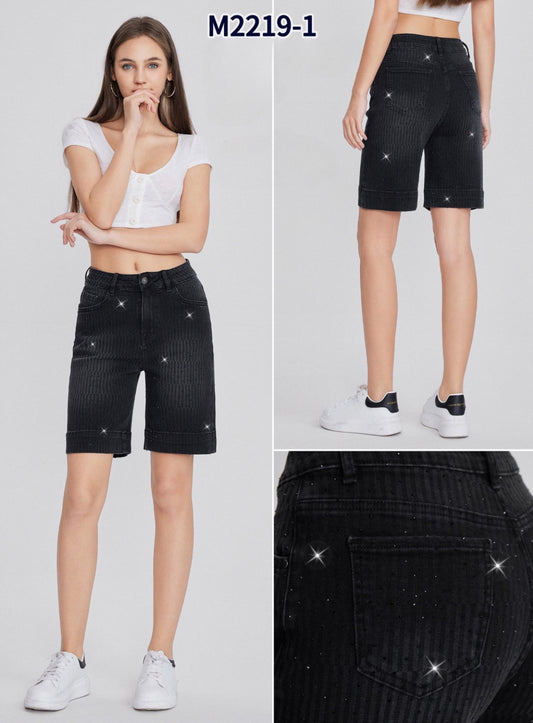 ART:M2219-17|BERMUDA JEANS DIAMANTE